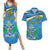 Personalized Saint Lucia Independence Day Couples Matching Summer Maxi Dress and Hawaiian Shirt Since 1979