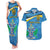 Personalized Saint Lucia Independence Day Couples Matching Tank Maxi Dress and Hawaiian Shirt Since 1979