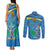 Personalized Saint Lucia Independence Day Couples Matching Tank Maxi Dress and Long Sleeve Button Shirt Since 1979