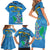 Personalized Saint Lucia Independence Day Family Matching Short Sleeve Bodycon Dress and Hawaiian Shirt Since 1979