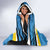 Personalized Saint Lucia Independence Day Hooded Blanket Since 1979