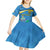 Personalized Saint Lucia Independence Day Kid Short Sleeve Dress Since 1979