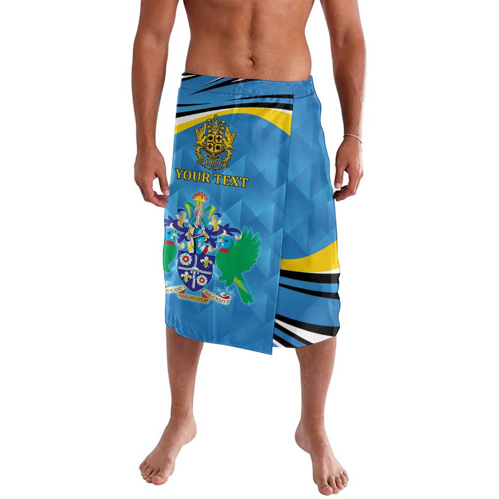 Personalized Saint Lucia Independence Day Lavalava Since 1979