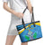 Personalized Saint Lucia Independence Day Leather Tote Bag Since 1979