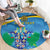 Personalized Saint Lucia Independence Day Round Carpet Since 1979