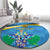 Personalized Saint Lucia Independence Day Round Carpet Since 1979