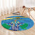 Personalized Saint Lucia Independence Day Round Carpet Since 1979