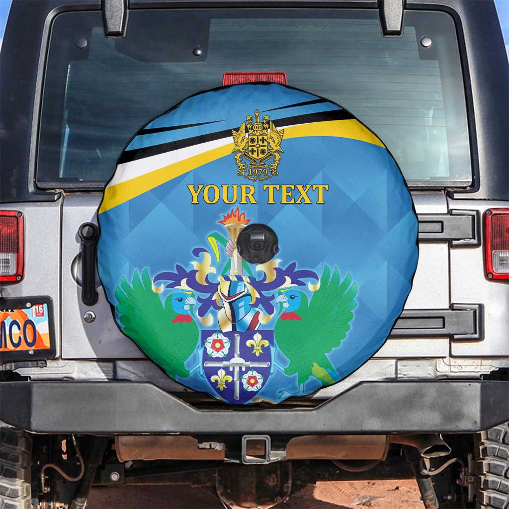 Personalized Saint Lucia Independence Day Spare Tire Cover Since 1979