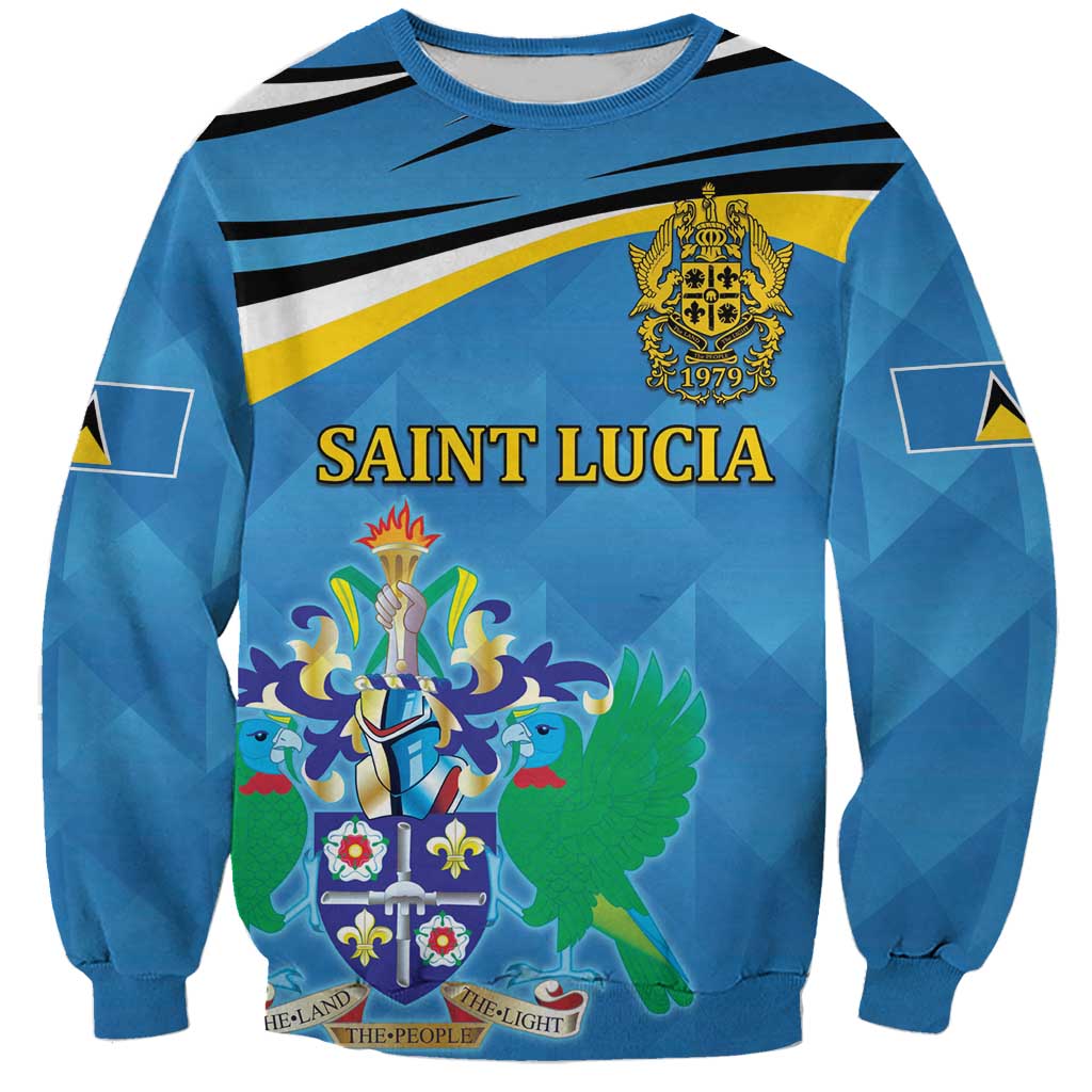 Personalized Saint Lucia Independence Day Sweatshirt Since 1979