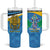 Personalized Saint Lucia Independence Day Tumbler With Handle Since 1979