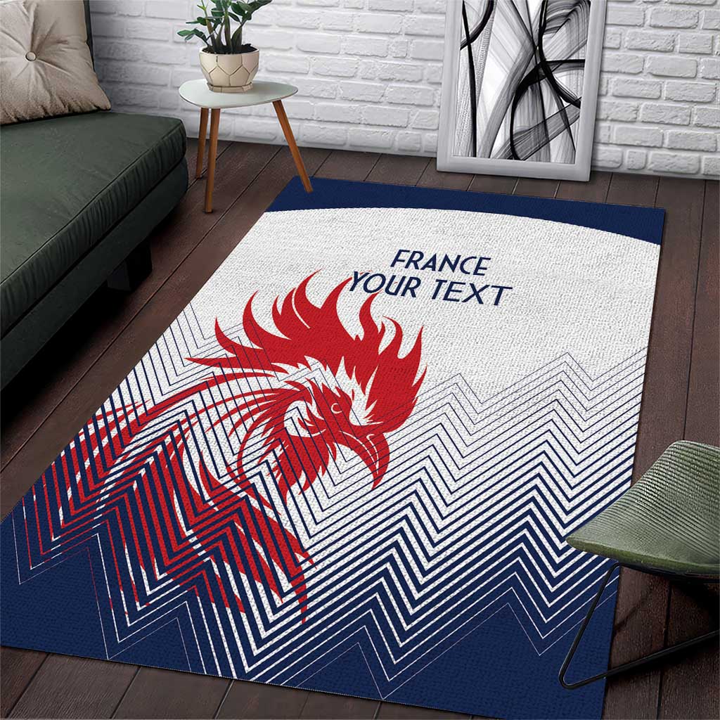 Custom France Rugby Area Rug Summer Paris 2024 LT9 - Wonder Print Shop