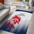 Custom France Rugby Area Rug Summer Paris 2024 LT9 - Wonder Print Shop