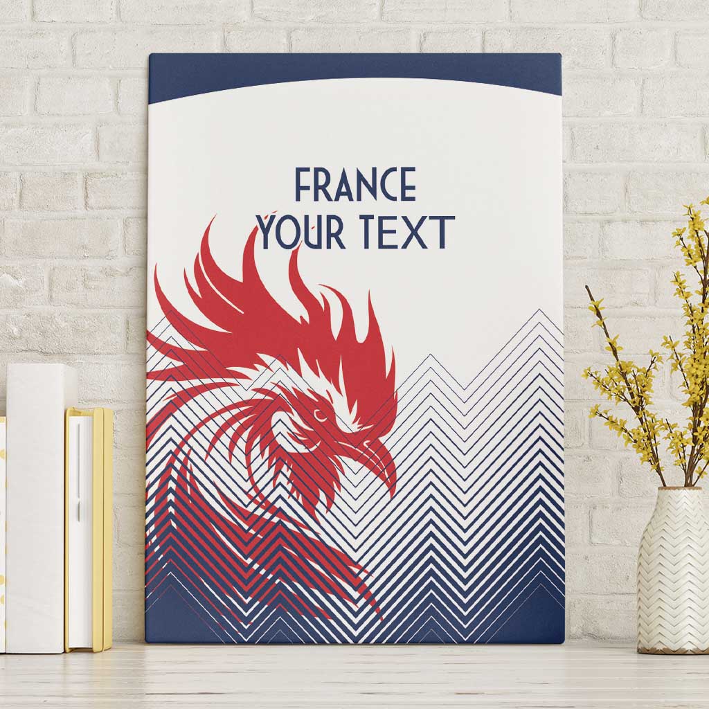 Custom France Rugby Canvas Wall Art Summer Paris 2024 LT9 - Wonder Print Shop