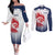 Custom France Rugby Couples Matching Off The Shoulder Long Sleeve Dress and Long Sleeve Button Shirt Summer Paris 2024