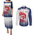 Custom France Rugby Couples Matching Puletasi and Long Sleeve Button Shirt Summer Paris 2024 LT9 - Wonder Print Shop