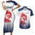 Custom France Rugby Couples Matching Short Sleeve Bodycon Dress and Hawaiian Shirt Summer Paris 2024 LT9 - Wonder Print Shop