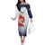 Custom France Rugby Family Matching Off The Shoulder Long Sleeve Dress and Hawaiian Shirt Summer Paris 2024 - Wonder Print Shop