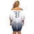 Custom France Rugby Family Matching Off Shoulder Short Dress and Hawaiian Shirt Summer Paris 2024 LT9 - Wonder Print Shop