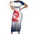 Custom France Rugby Family Matching Short Sleeve Bodycon Dress and Hawaiian Shirt Summer Paris 2024 - Wonder Print Shop