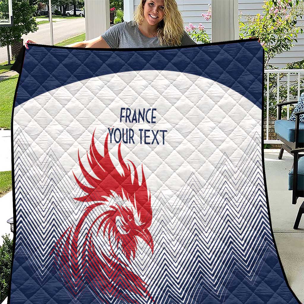 Custom France Rugby Quilt Summer Paris 2024