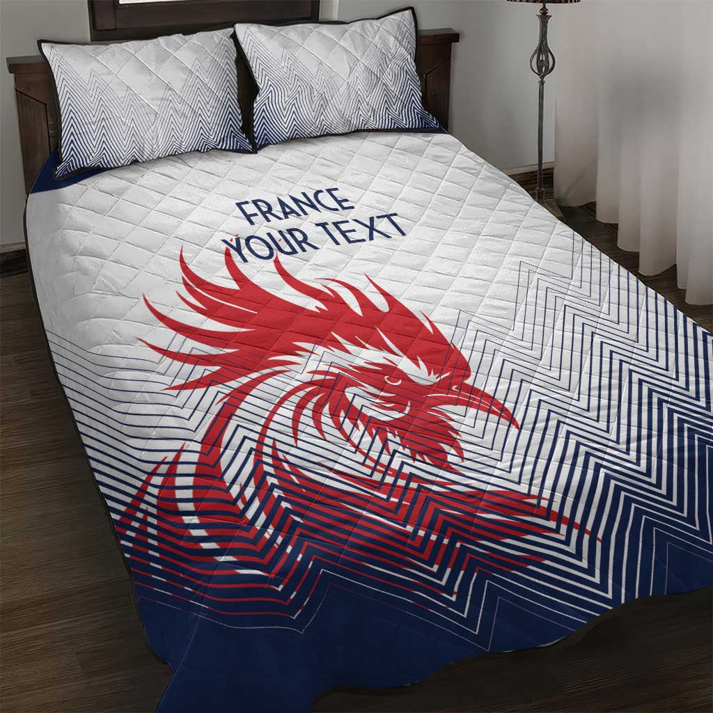 Custom France Rugby Quilt Bed Set Summer Paris 2024