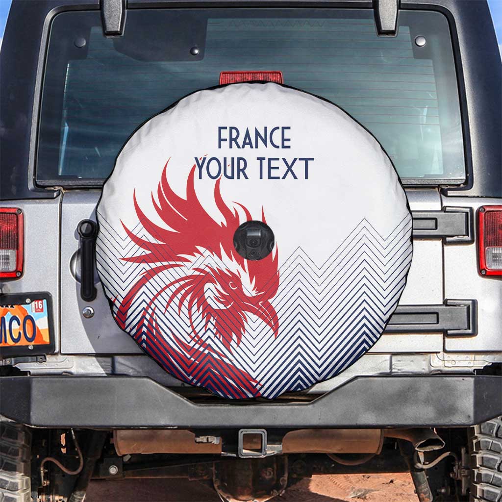 Custom France Rugby Spare Tire Cover Summer Paris 2024