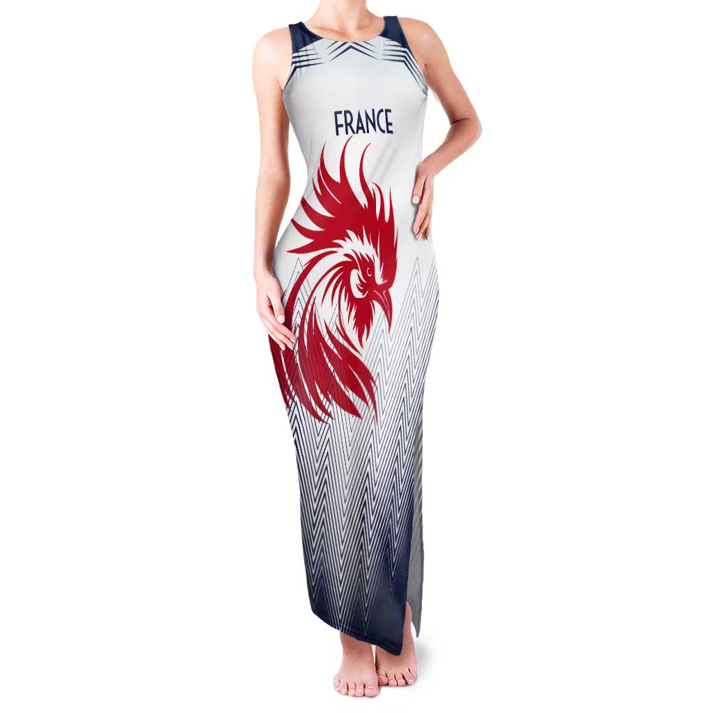 Custom France Rugby Tank Maxi Dress Summer Paris 2024