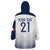 Custom France Rugby Wearable Blanket Hoodie Summer Paris 2024