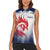 Custom France Rugby Women Sleeveless Polo Shirt Summer Paris 2024