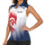 Custom France Rugby Women Sleeveless Polo Shirt Summer Paris 2024