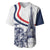 Custom France Women Rugby Baseball Jersey Summer Flowers 2024 LT9 - Wonder Print Shop