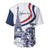 Custom France Women Rugby Baseball Jersey Summer Flowers 2024 LT9 - Wonder Print Shop