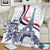 Custom France Women Rugby Blanket Summer Flowers 2024