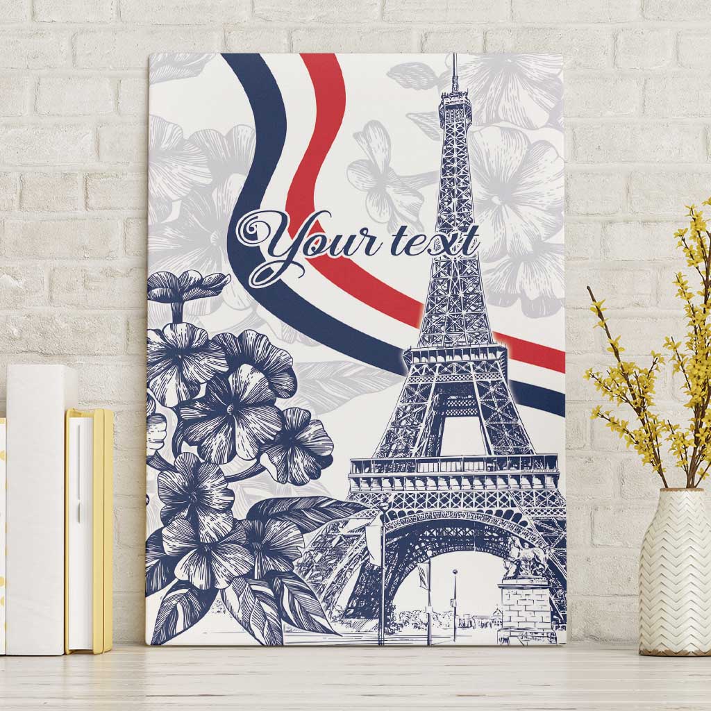 Custom France Women Rugby Canvas Wall Art Summer Flowers 2024 LT9 - Wonder Print Shop