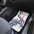 Custom France Women Rugby Car Mats Summer Flowers 2024 LT9 - Wonder Print Shop