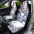 Custom France Women Rugby Car Seat Cover Summer Flowers 2024 LT9 - Wonder Print Shop