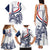 Custom France Women Rugby Family Matching Tank Maxi Dress and Hawaiian Shirt Summer Flowers 2024 - Wonder Print Shop