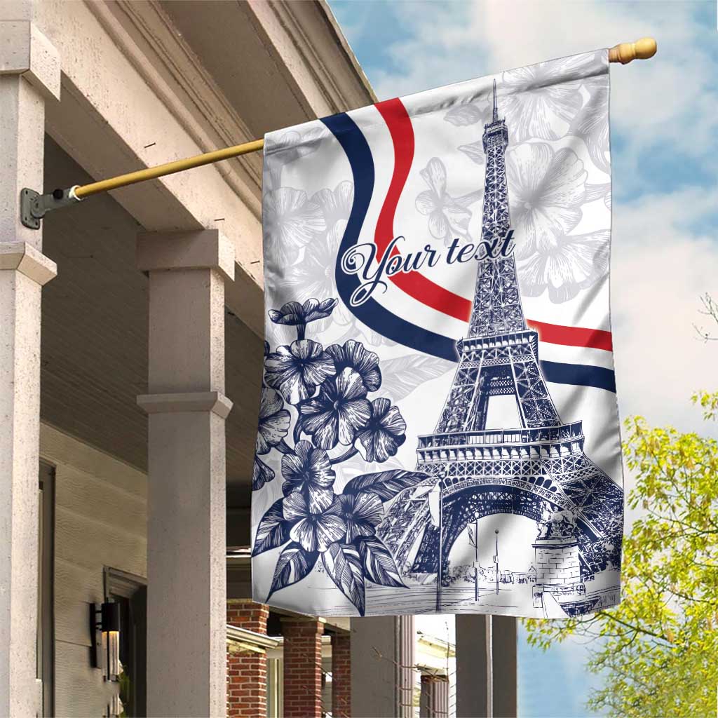 Custom France Women Rugby Garden Flag Summer Flowers 2024 - Wonder Print Shop