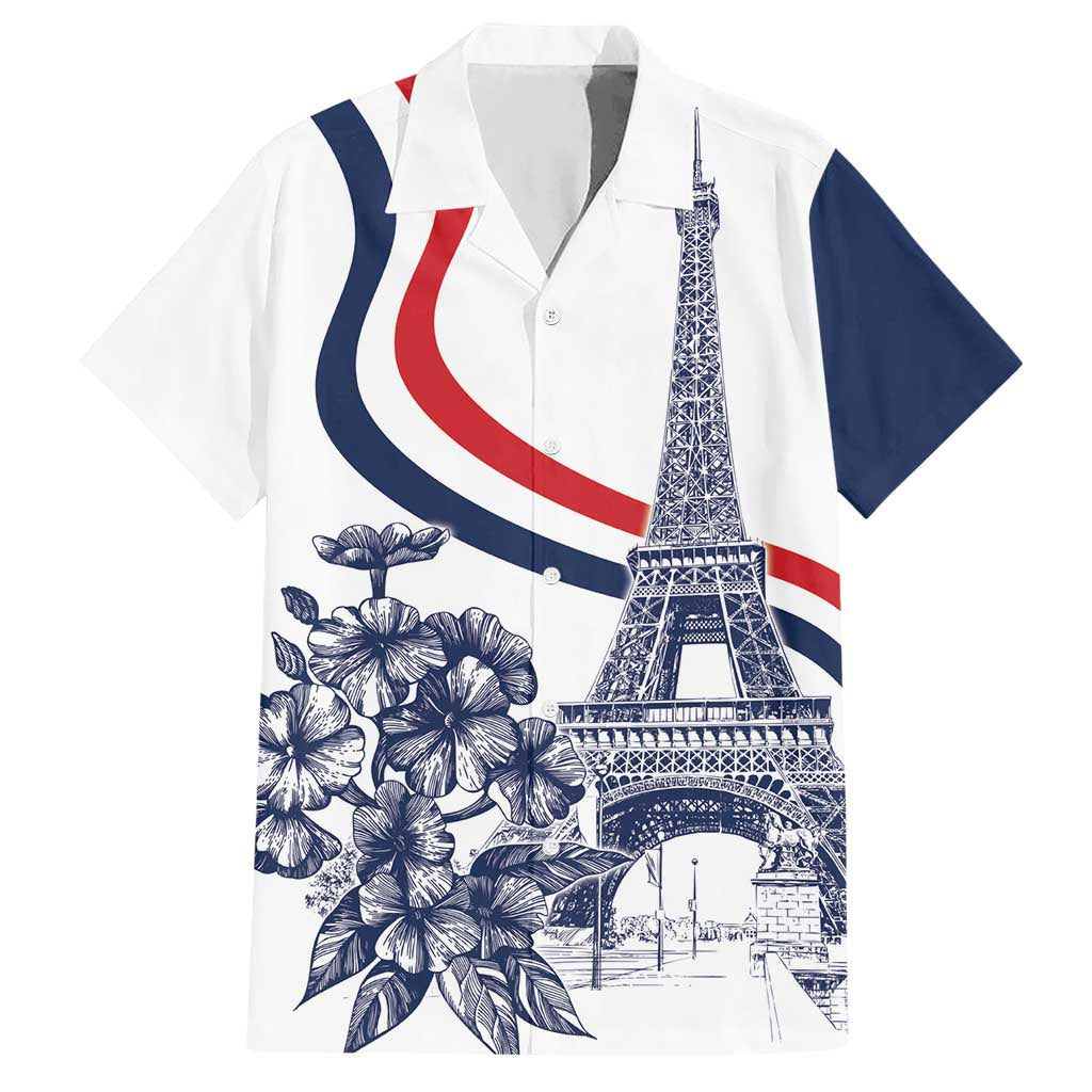 Custom France Women Rugby Hawaiian Shirt Summer Flowers 2024 - Wonder Print Shop