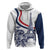 Custom France Women Rugby Hoodie Summer Flowers 2024 - Wonder Print Shop