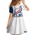 Custom France Women Rugby Kid Short Sleeve Dress Summer Flowers 2024 - Wonder Print Shop