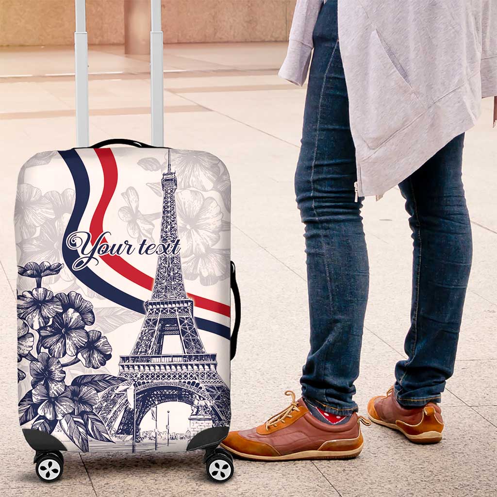 Custom France Women Rugby Luggage Cover Summer Flowers 2024 - Wonder Print Shop