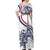 Custom France Women Rugby Off Shoulder Maxi Dress Summer Flowers 2024 - Wonder Print Shop