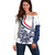 Custom France Women Rugby Off Shoulder Sweater Summer Flowers 2024 - Wonder Print Shop