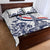 Custom France Women Rugby Quilt Bed Set Summer Flowers 2024