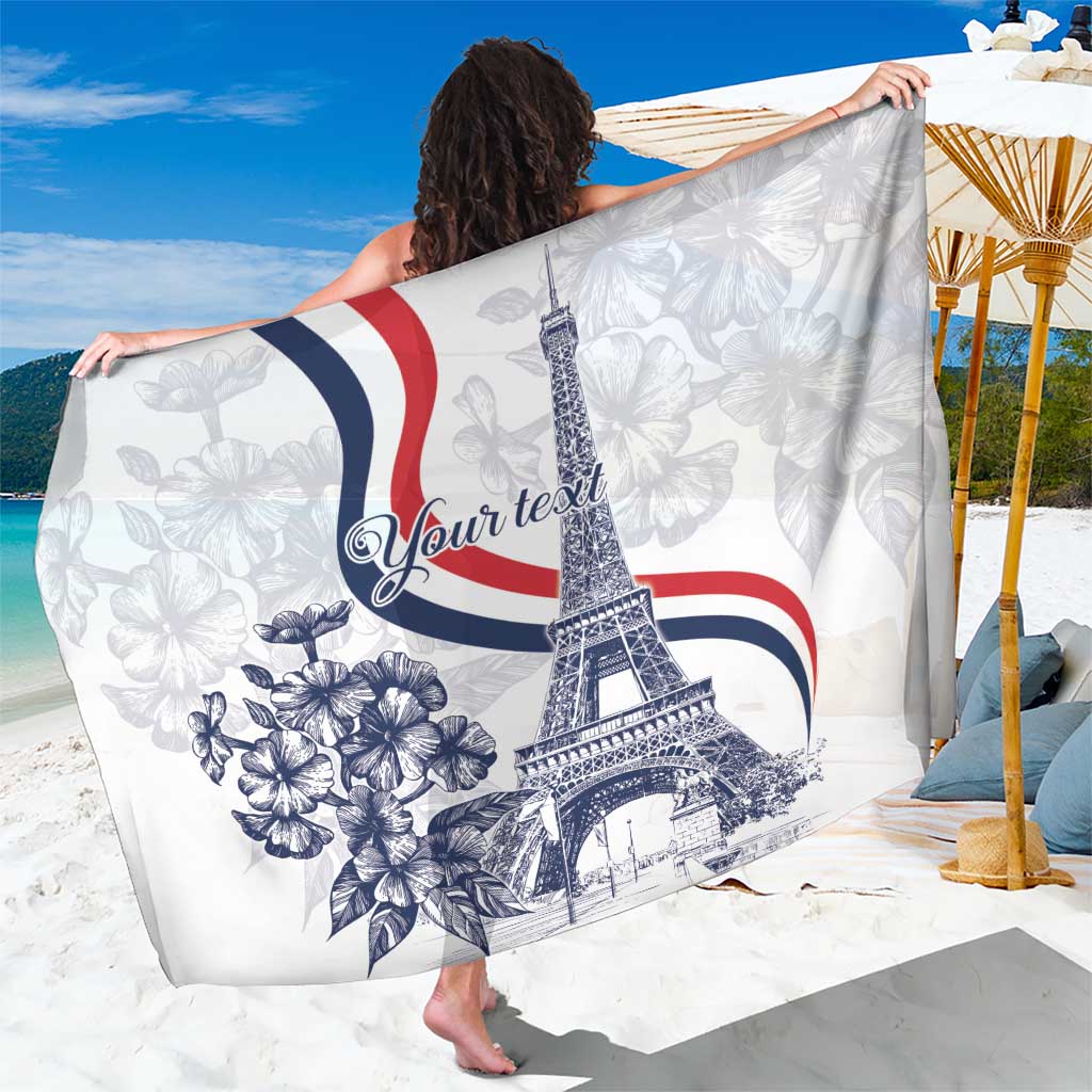 Custom France Women Rugby Sarong Summer Flowers 2024