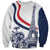 Custom France Women Rugby Sweatshirt Summer Flowers 2024 - Wonder Print Shop