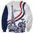 Custom France Women Rugby Sweatshirt Summer Flowers 2024 - Wonder Print Shop