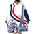 Custom France Women Rugby Wearable Blanket Hoodie Summer Flowers 2024 - Wonder Print Shop