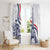 Custom France Women Rugby Window Curtain Summer Flowers 2024